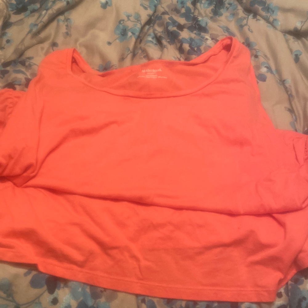 Coral maternity tank top